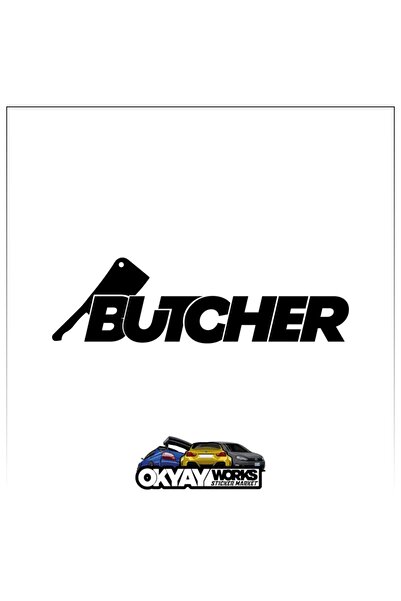 OkyayWorks ملصق الجزار - أسود