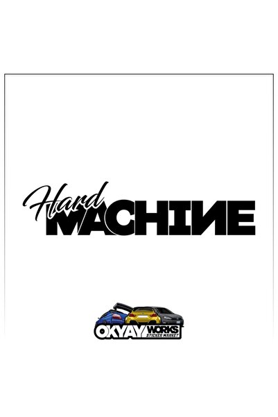 OkyayWorks ملصق آلة صلبة - أسود