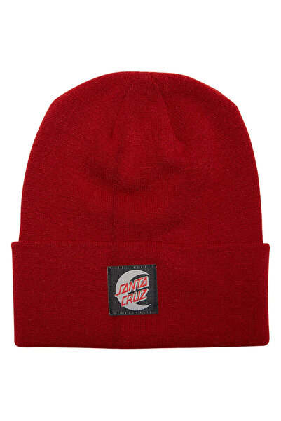 Santa Cruz Moon Dot Beanie Long Shoreman Beanie - Nantucket Red
