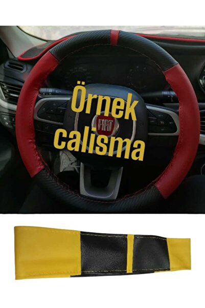 Genel Markalar FIAT TEMPRA SW uyumlu Araç,Araba,Oto direksiyon kılıfı SARI Sİ...