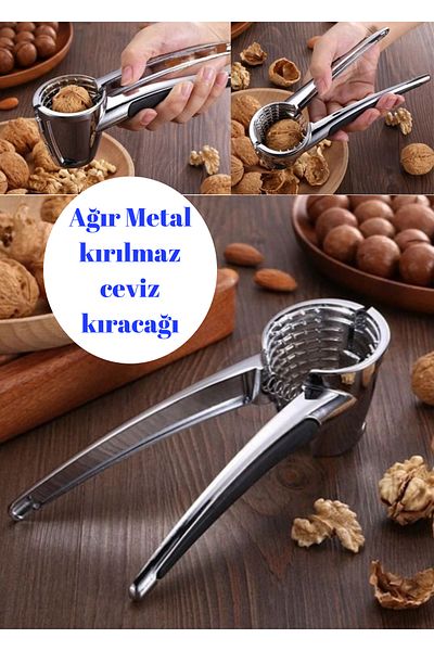 BRE HOME Heavy Metal Zinc Alloy Walnut Nutcracker
