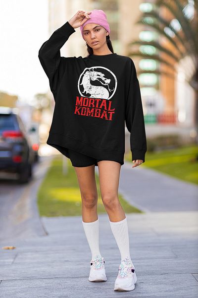 SEVBANO Mortal Kombat Printed Unisex Oversize Anime Sweatshirt