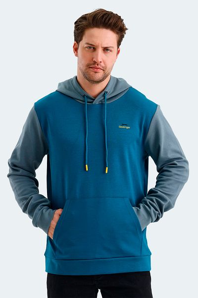 Slazenger Мъжки суитшърт VIOLA в цвят петрол