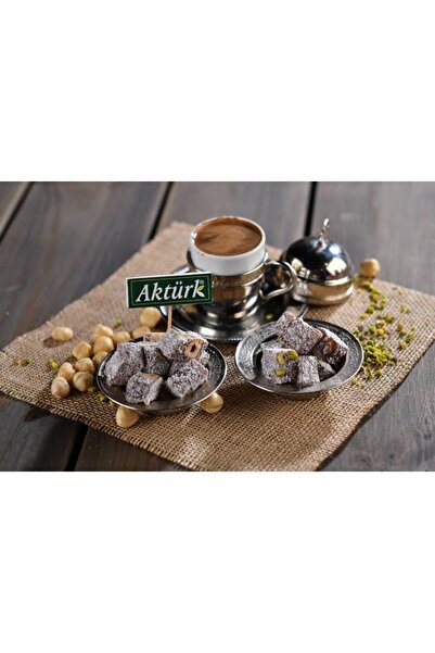 Aktürk Double Roasted Coconut Turkish Delight with Hazelnuts 300 Gr Gift - Turkish Delight