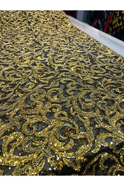 OsmanKumaşDantel Taş Boncuk Işlemeli Dantel (100CMX150CM)