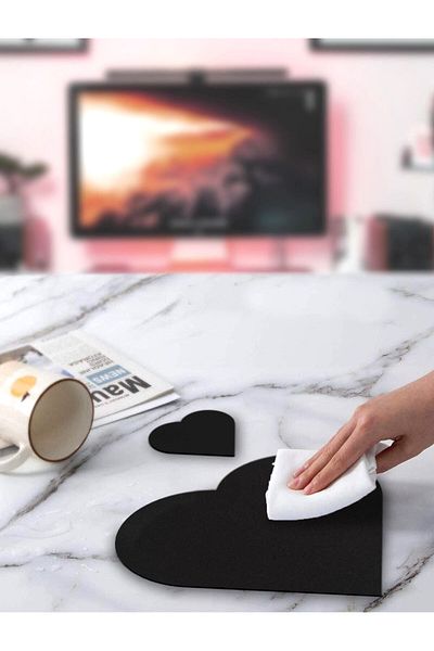 Boldy 20x19 εκ. Λευκό χωρίς ραφή Heart Gaming Mouse Pad - Αντιολισθητικό ποντίκι