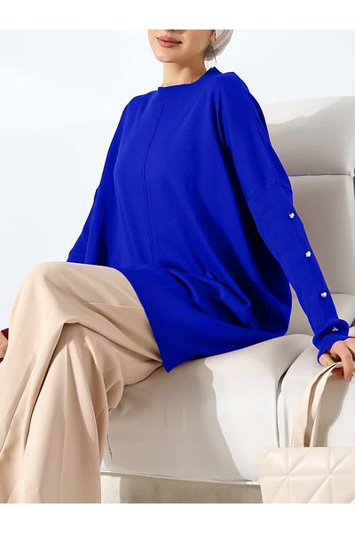 Modamorfo Button Detailed Half-Neck Knitwear -Saks