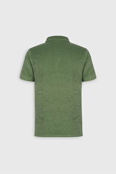 ALTINYILDIZ CLASSICS Ανδρικό μπλουζάκι πόλο με λαιμόκοψη από βαμβακερό ύφασμα με λεπτή εφαρμογή