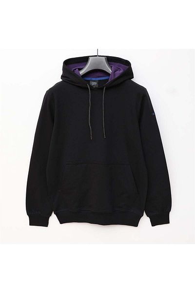 Dio Rise Men's Long Sleeve Hooded Sweatshirt - Swt-220 - Black