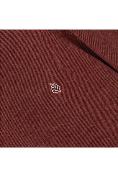 Dio Rise Men's Long Sleeve Crew Neck Sweat - Dık-3701 - Burgundy