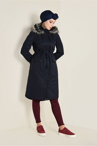 Alvina Fuzzy Fur Hooded Parka 9762
