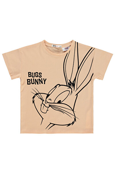 BUGS BUNNY Kız Çocuk Tişört 2-5 Yaş Şeftali