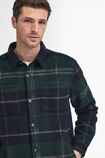 Barbour Chapter Tailored Check Gömlek Tn23 Green Loch Tartan