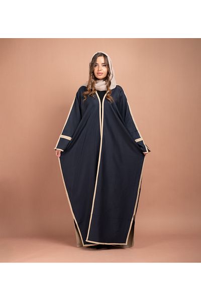IKKXA Formal Colored Emirati Abaya AIK5062 Blue