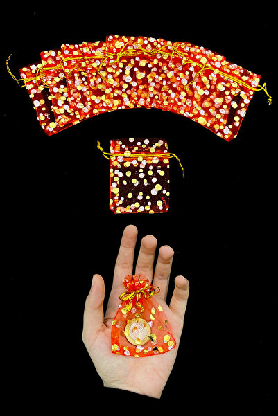 ZEYMERADE حقيبة صغيرة من الذهب الأحمر، هدية خطوبة وحفلات الزفاف بالحناء، مجوه...