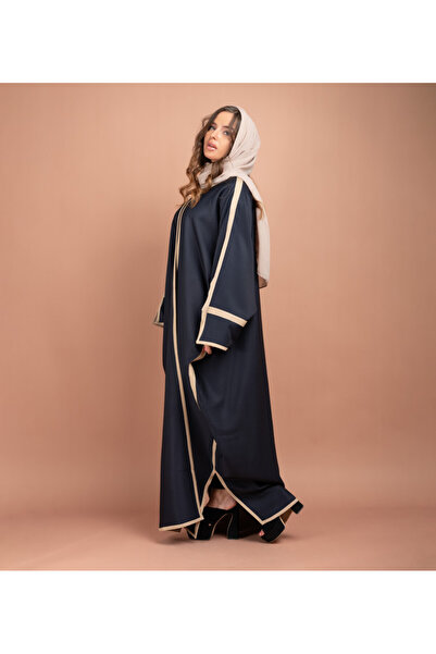 IKKXA Formal Colored Emirati Abaya AIK5062 Blue