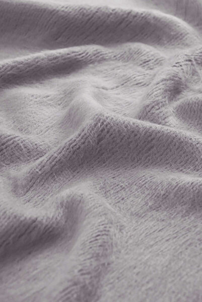 Bursa İpek Γκρι σάλι Angora