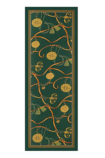 Bursa İpek Emerald Belt Pattern Sura Silk Shawl