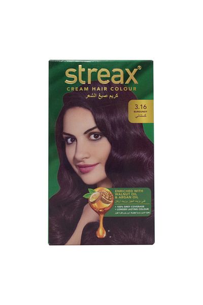 Streax لون كريمي للشعر - بورجوندي 3.16