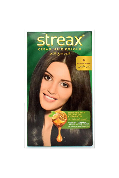 Streax Cream Hair Color - Natural Brown 4