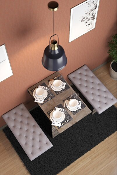 moka park avm DUVARA MONTE KATLANABİLİR YEMEK MASASI DÖŞEMELİ 2 TABURELİ YEME...