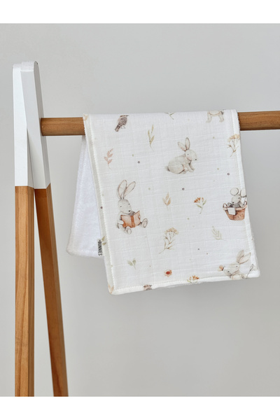 Jr Bunnies Bunnies Müslin-Havlu Kumaş Omuz Bezi