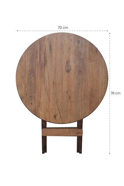 SECENART Secen Art Antik Yuvarlak Yemek Masası