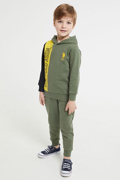 U.S. Polo Assn. Σετ φόρμας για αγόρι χακί