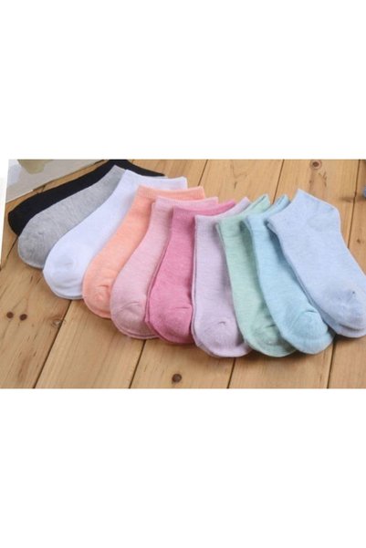 Pupa Colorful (9 Pairs) Lycra Cotton Combed Women's Booties Socks