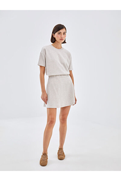 LC Waikiki Peak New Season Women's Elastic Waist Straight Knit Skirt