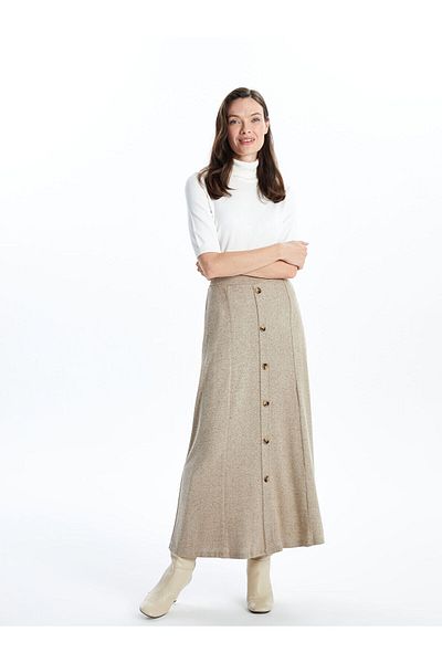 LC Waikiki Lcwk Women's Skirt with Elastic Waist
