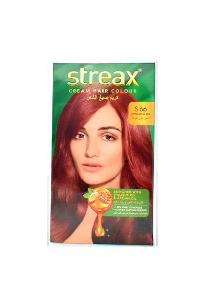 Streax Cream Hair Color - Cinnamon Red 5.66