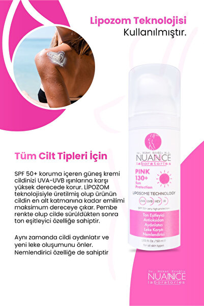 Nuannce Dr Nüket Eroğlu Medikal Kozmetik Aydınlatıcı etkili ışıltılı güneş kremi