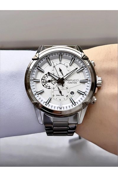 Ferrucci Men's Functions Active Metal Cord Wrist Watch