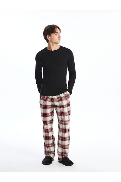 LC Waikiki Pantaloni de pijama pentru bărbați în carouri Lcwk Standard Mold