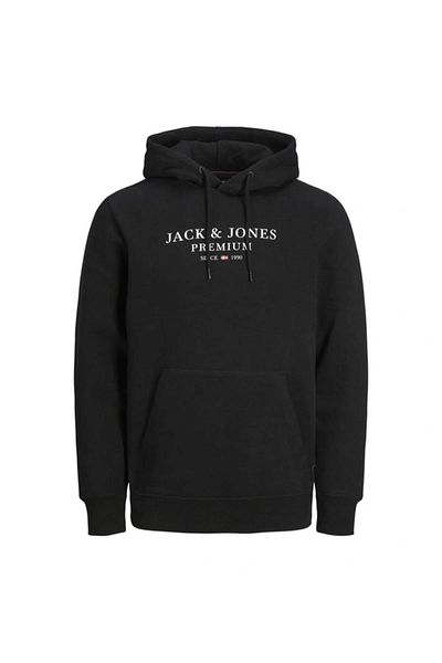 Jack & Jones Jprbluarchie Black Hooded Sweat Hood