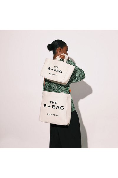 Bonheur Canvas Coconut Milk Medium Tote Bag