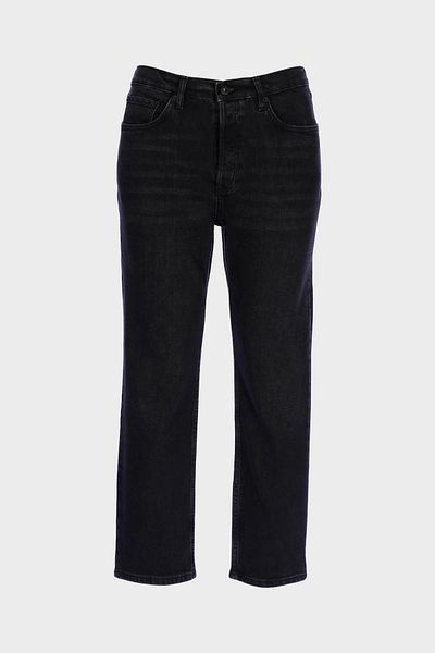 CROSS JEANS Sydney Plus Size Anthracite Regular Waist Placket Buttoned Slim Straight Jean Pants C 4529-077