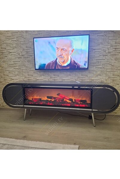 vimini home Elit Tv Sehpası Şömineli
