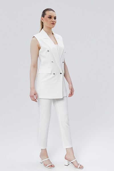 Appleline White Vintage Vest Set