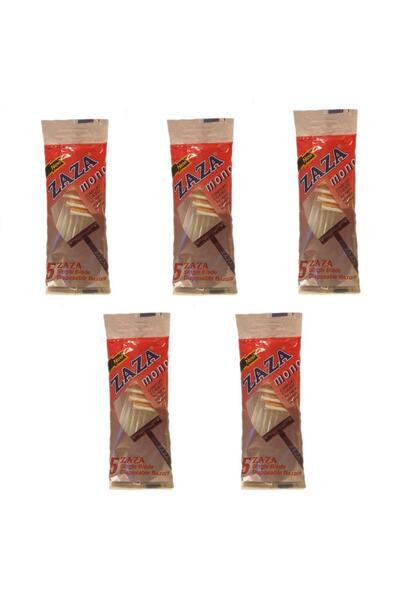 Zaza ماكينة حلاقة أحادية الشفرة للرجال للاستعمال مرة واحدة، 5 عبوات