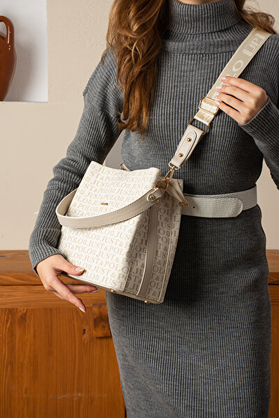 Just Polo Justpolo Kadın Krem Iki Askılı Postacı Ve Omuz Çantası Ebat:25x25 Cm