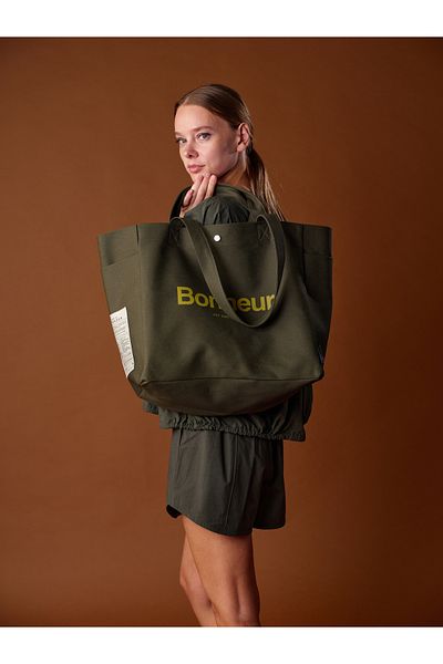 Bonheur N ° 4 Canvas Bag - Green Splash
