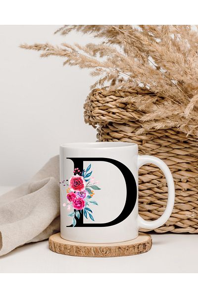 wesscollection كوب بورسلين فاخر مطبوع عليه حروف
