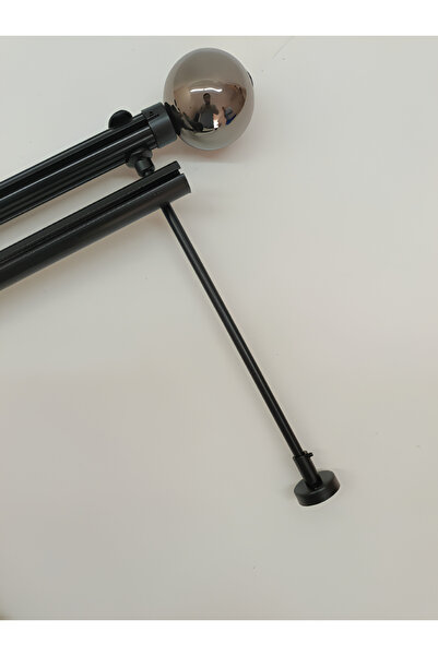 BeSe HOME LATİF TEK RAYLI METAL RUSTİK 225 CM PERDE ASKISI PERDE KORNİŞİ