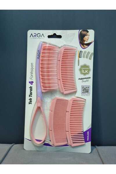 Lider MAGNESİA Functional Comb with 4 Heads - Replaceable Handle Circle