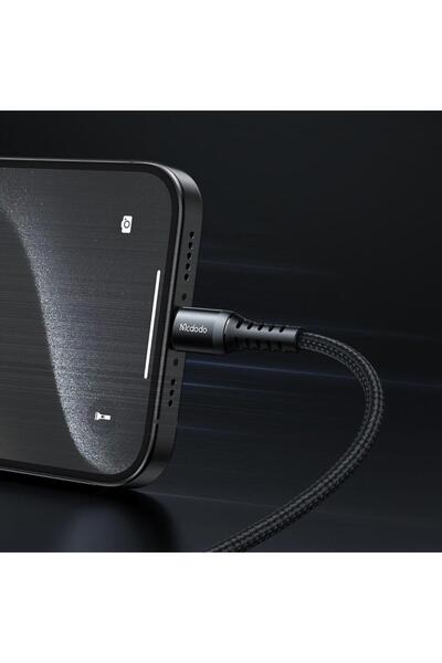Mcdodo CA-5641 60W 3A Type-C To Type-C Şarj ve Data Kablosu Siyah 1M