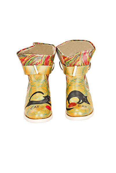 Streetfly Цветни дамски ботуши с принт