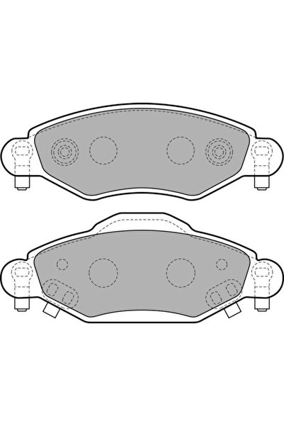 DELPHI LP1840 Fren Balatası Ön Yaris 03-10 1.5 Vvtı 1.4 D4D Küpelı Tıp