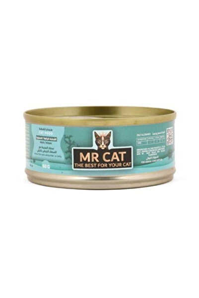 Mr. Cat طعام القطط الرطب بنكهة سمك المحيط مع سمك أبيض في الجيلي - 60 جم